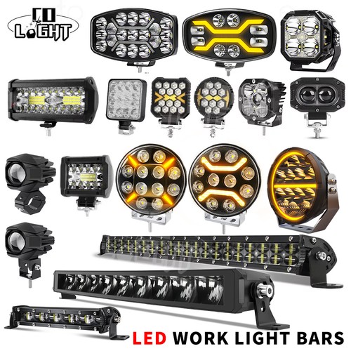 Led work light bar flood - flood, spot