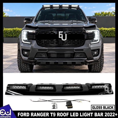 Gloss black led front roof - front,